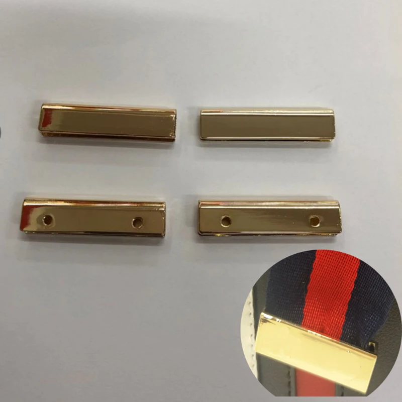 

40*10mm 1.5" DIY Clothing Handmade decoration clips in screws handbag decoration square strap cover clasp sewing accessories