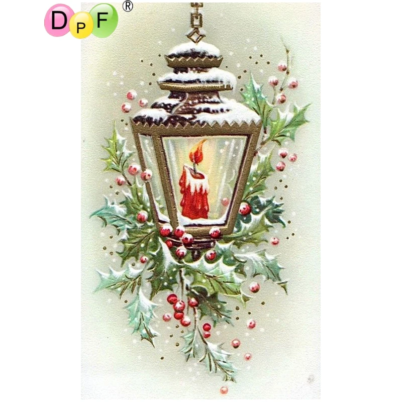 DPF DIY Snowflake pendant lamp 5D crafts diamond painting cross stitch embroidery home decor mosaic full square | Дом и сад