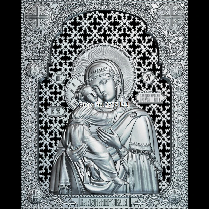

High quality New 3D model for cnc FecioaraMaria_cu_Pruncul 3D carved figure sculpture machine in STL file Religion 