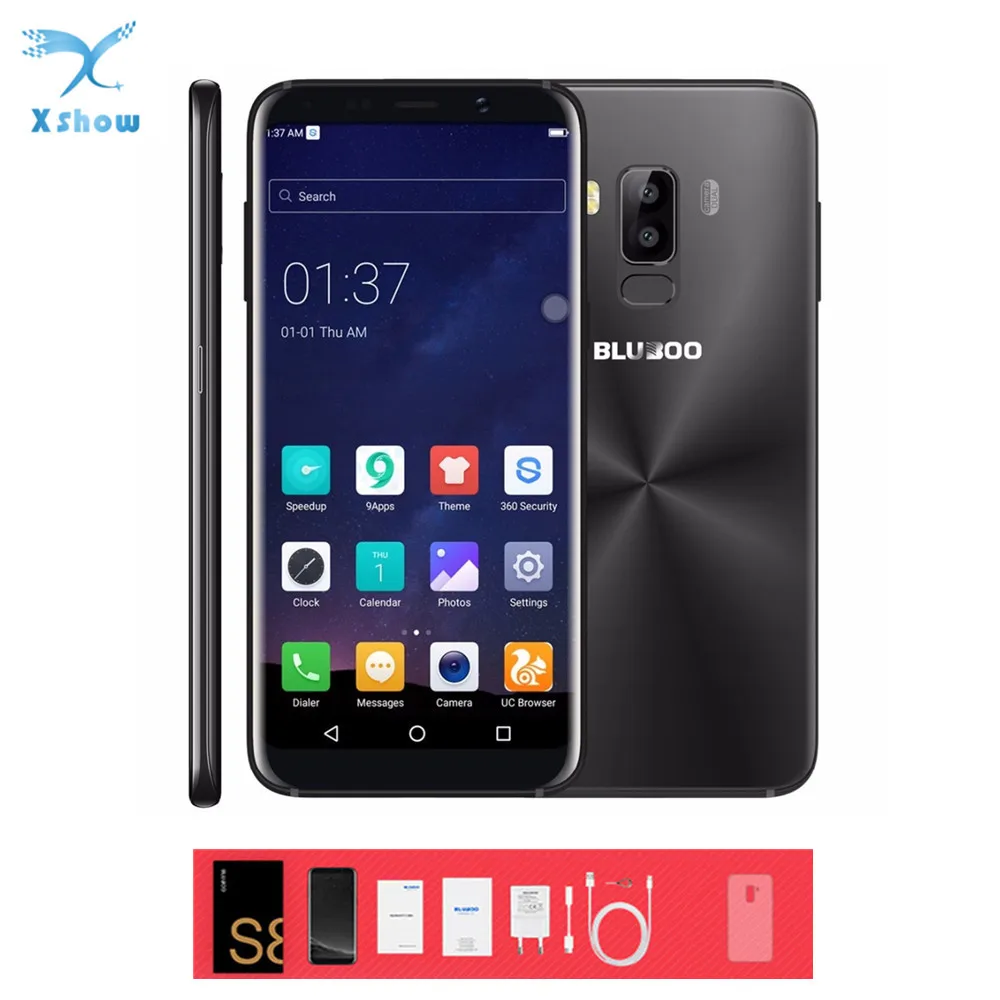 Bluboo S8 смартфон с 5 7 дюймовым дисплеем восьмиядерным процессором MTK6750 ОЗУ 3 ГБ ПЗУ 32