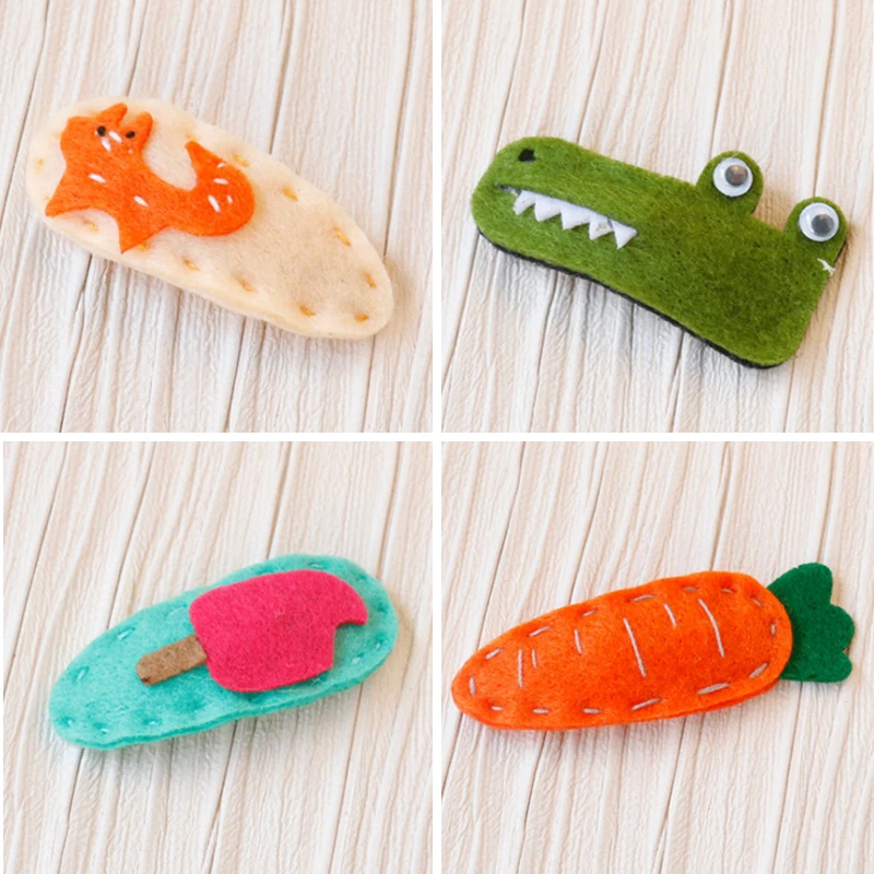 Baby Hair Clips Kids Pins Cartoon Fruit Accessories For Girls Princess Cute Carrot Strawberry Barrettes |