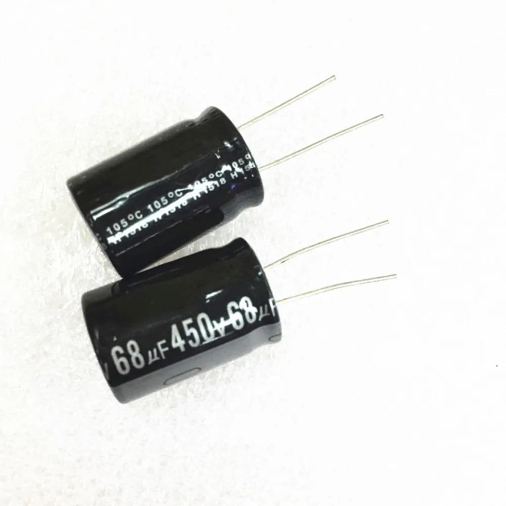 10 шт. 450V 68UF 68uf450v электролитический конденсатор 18*25 мм Новый и оригинальный|electrolytic