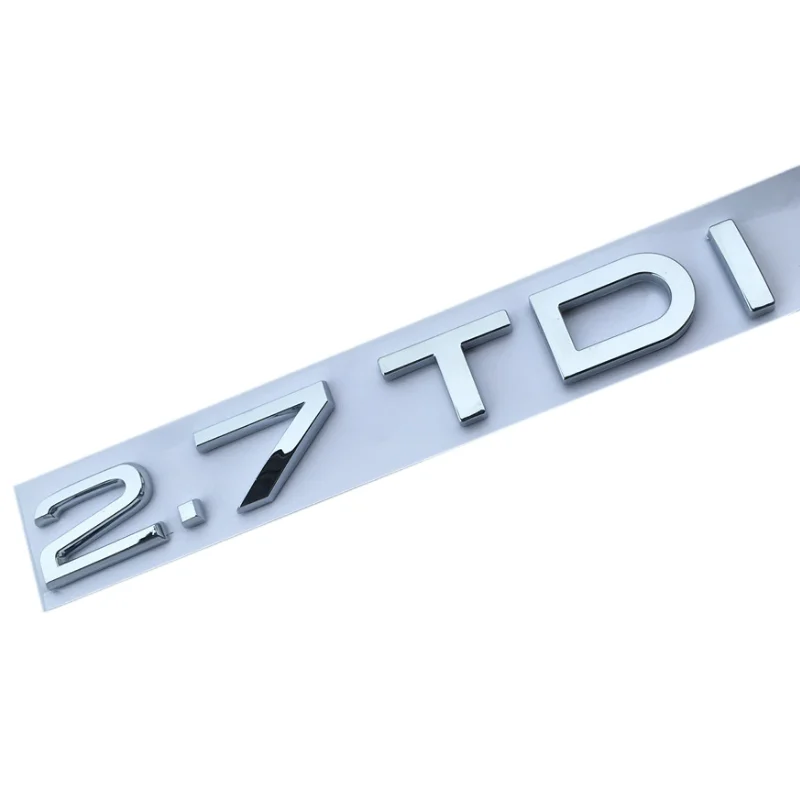 

Plastic Chrome 2.7TDI Car Stickers Emblems Badges Emblemes Emblema