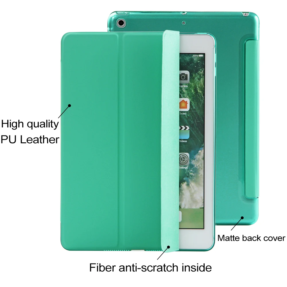 Чехол для нового iPad 2017 9 7 дюймов Carry360 Модные PU кожаный чехол Магнит Wake сна Apple