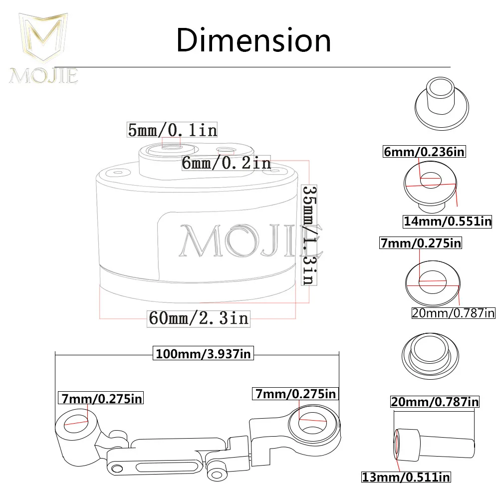 Муфта тормозной жидкости мотоцикла Крышка Резервуара масла цилиндр CNC + опорный