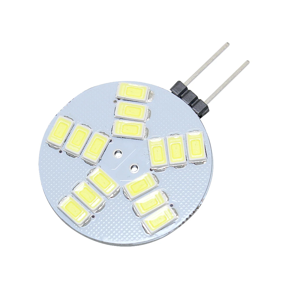 Высокое качество двухштырьковая G4 Светодиодная лампа 5 Вт AC DC 12 В 5630 5730 SMD 15