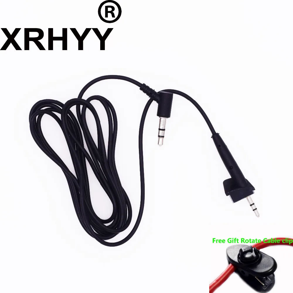 

XRHYY Black Replacement Audio Cable Cord For Bose Around Ear 2 AE 2 AE2 AE2i Headphones + Free Rotate Cable Clip