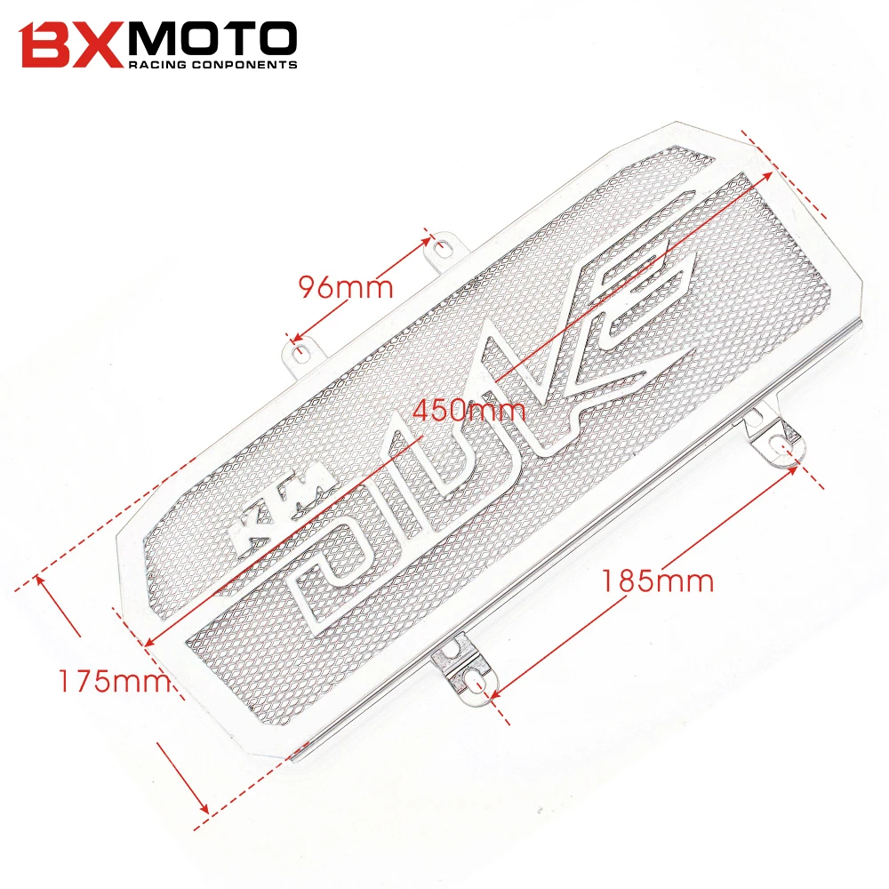 Мотоциклетная решетка радиатора для двигателя из нержавеющей стали Защитная