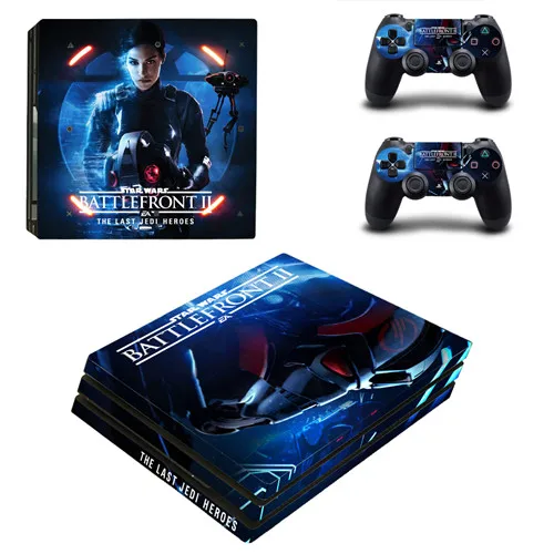С принтом «Звездные войны» PS4 Pro кожи Стикеры наклейка для Игровые приставки 4 консоли и 2 контроллер PS4 Pro кожи Стикеры винил - Цвет: YSP4P-1832