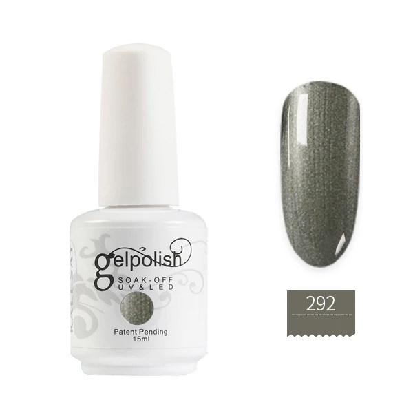 Лидер продаж Высокое качество 15 мл гель лак для ногтей бабушка серый Gelpolish Nail Art товары Top Coat Гель-лак Цвет серый лак для ногтей - Цвет: 292