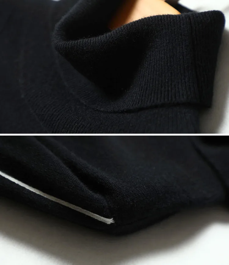 Кашана Pull Cachemire Femme, длинный рукав, Однотонный свитер с воротником-хомутом для женщин,, козий кашемировый свитер,, зимний женский свитер