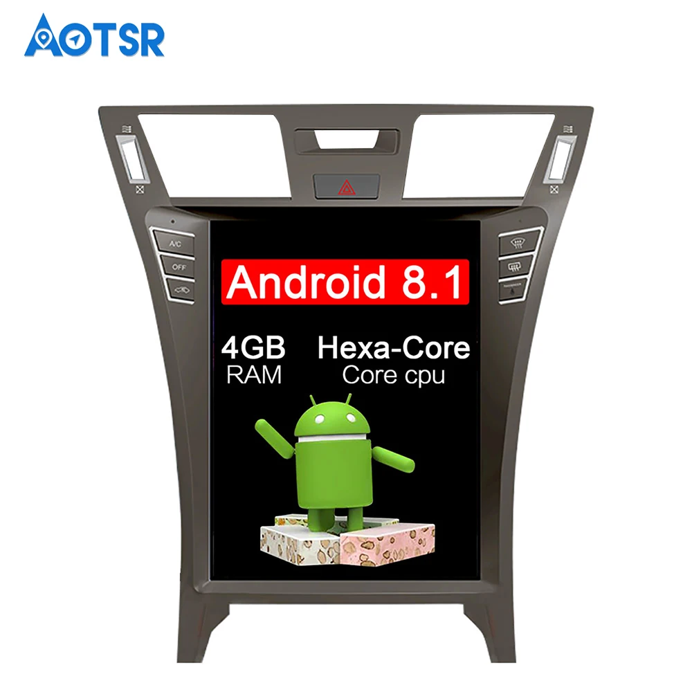 Автомобильный GPS навигатор в стиле Tesla на Android 8 1 с 4 граммами без DVD плеера для Lexus