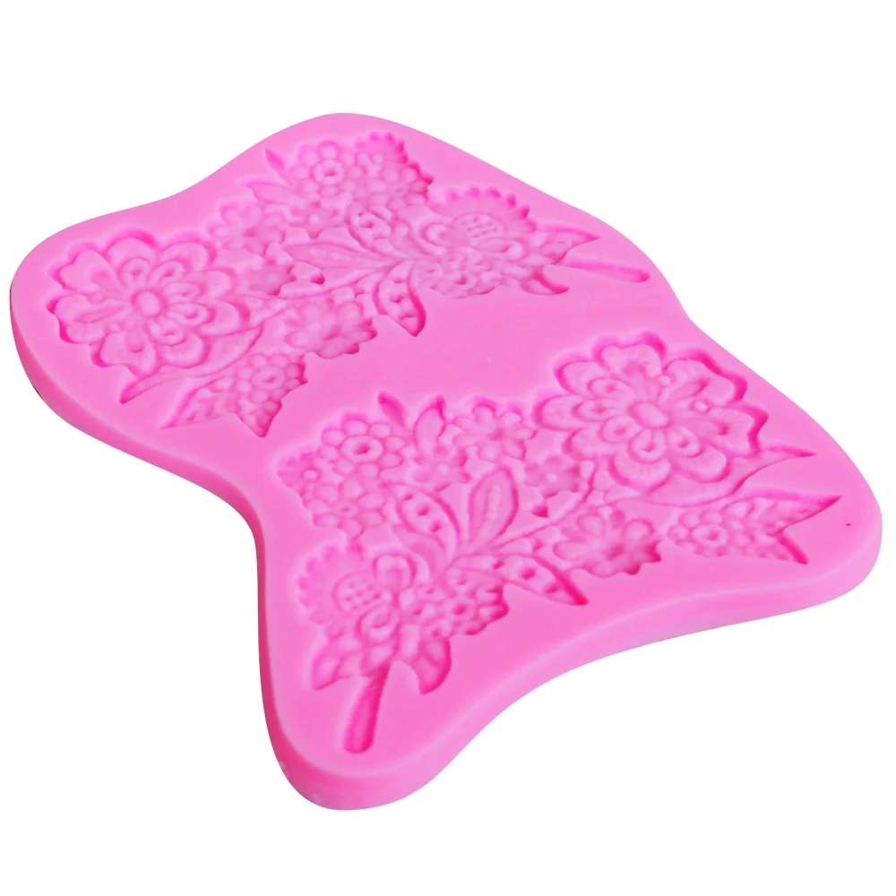 10PCS/SET Flower Border Silicone Lace Mold Fondant Cake Decorating Tool Chocolate Resin Clay Candy Mould Baking m706 | Дом и сад