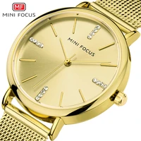 women stainless steel minimalist watch elegant ladies wrist watches gold tone female watches relogio feminino montre femme wach