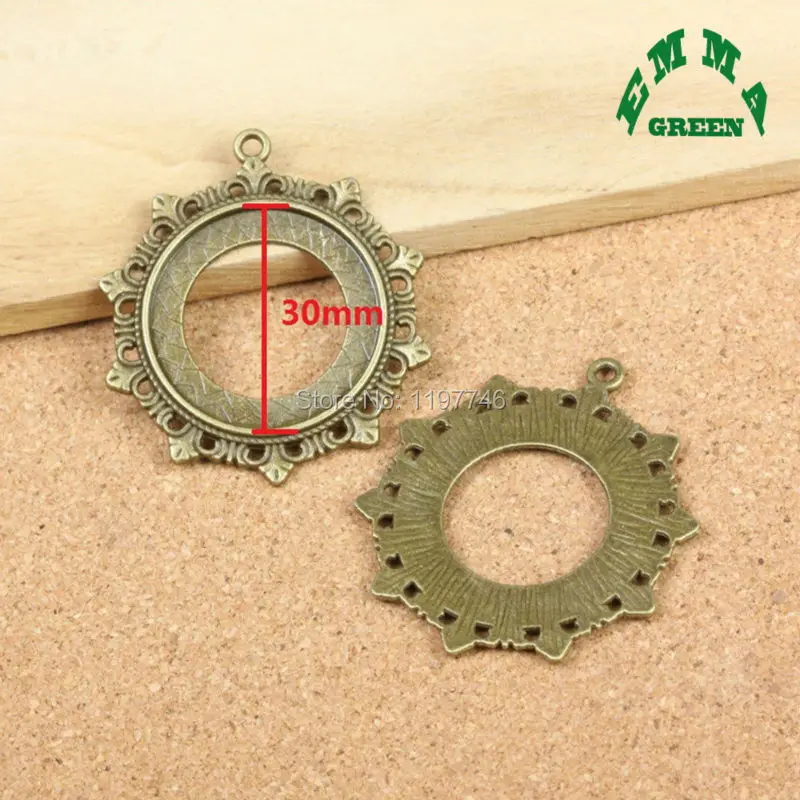 Оптовая продажа новейшая 10 шт. антикварная филигранная камео кабошон основа для