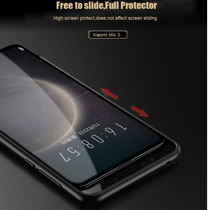 Vpower Luxury Case For Xiaomi Mi Mix 3 Leather Soft Silicone Plexiglass Armor CASE Phone Back Cover |