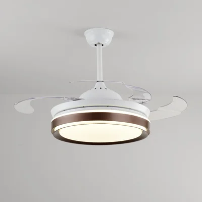 42 inch 72w Светодиодный незаметный Железный ABS акриловый потолочный с дистанционным управлением Вентилятор 72 Вт потолочные светильники. светодиодный потолочный светильник. потолочный светильник для фойе - Цвет лезвия: 42 inch 72w