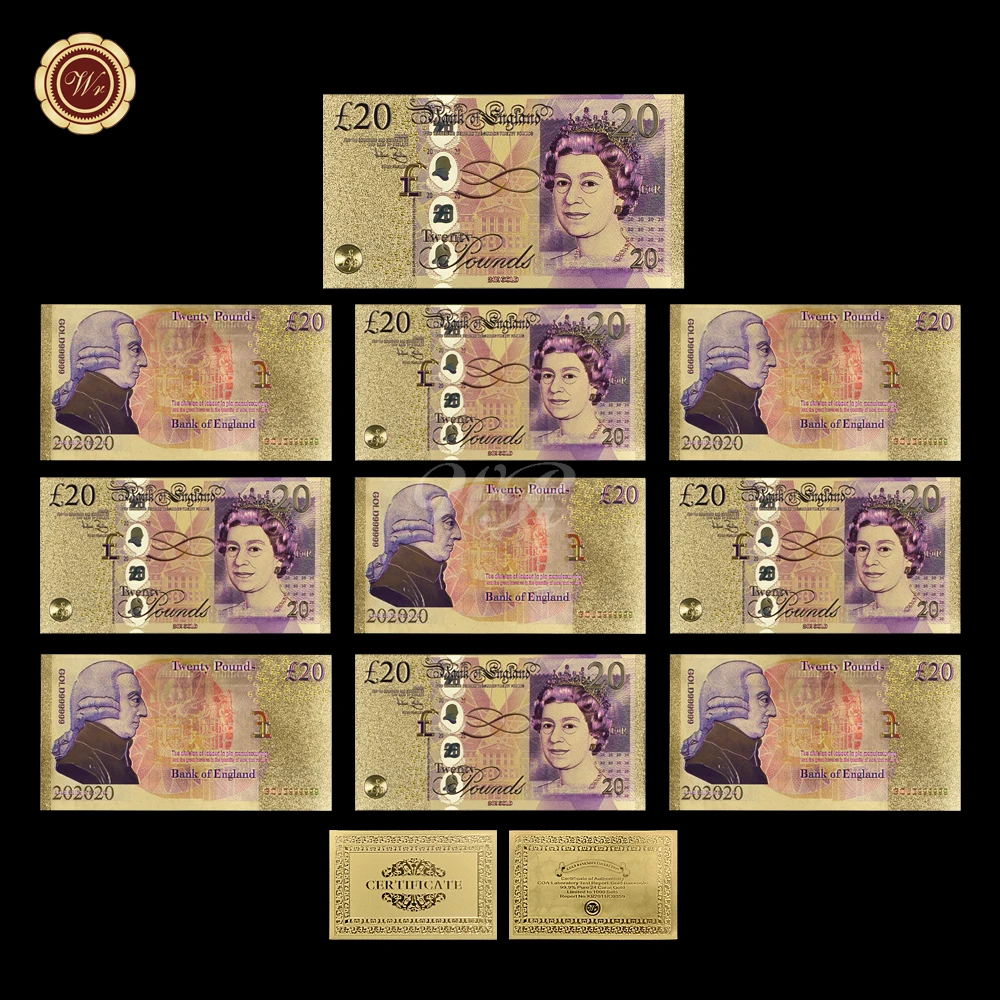 Украшение на день рождения WR цветные золотые банкноты качественная Золотая