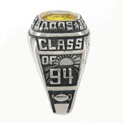 Ювелирные изделия из нержавеющей стали высокое школьное кольцо FSR08W76Y|school ring|high