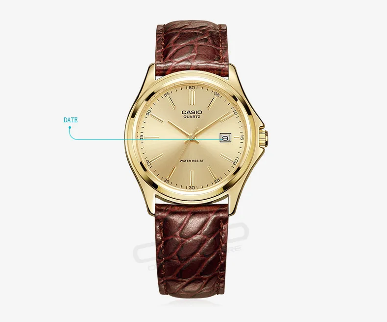 Casio лучший бренд роскошных часов Genuin золота кварцевые Для мужчин наручные часы Relogio masculino Таблица Casio классический MTP-1183Q-9A