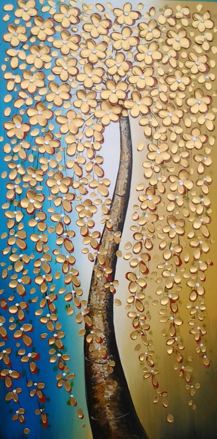

100% hand painted oil painting on canvas painted with palette knife wall decoration