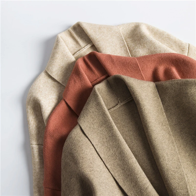 Pantalon Thick Knit Female cardigan Long knit wear women beige pull femme korean style jaune |