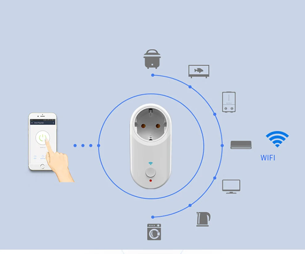 Умный Штепсель Vhome 16A EU/UK/US USB Wifi с разъемом Alexa Google home Audio, беспроводное управление, умная розетка с телефоном Android ios