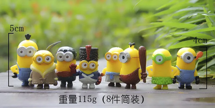 8pcs/set Anime Movie Despicable Me 3 Minions PVC Action Figure Pirates Soldier Toys Free Shipping | Игрушки и хобби