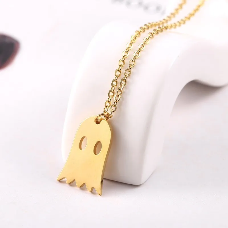 RIR Halloween Ghost Necklace Spooky Charms Jewelry Cute Children Girls Festival Pendant Necklaces | Украшения и аксессуары