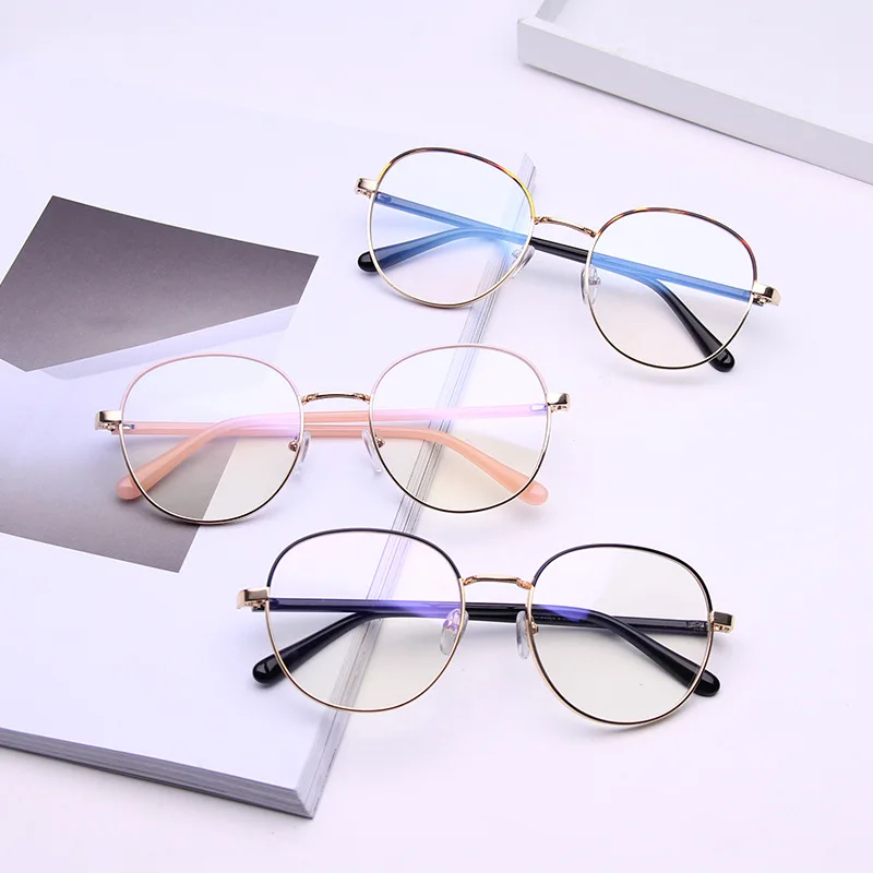 

KESMALL New Brand Designer Prescription Glasses Women Men Fashion Computer Spectacle Frame With Myopia Lens Bril Vrouwen XN507P