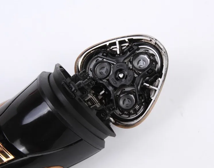 Kemei 3D бритвенный станок для ухода за лицом перезаряжаемая бритва триммер