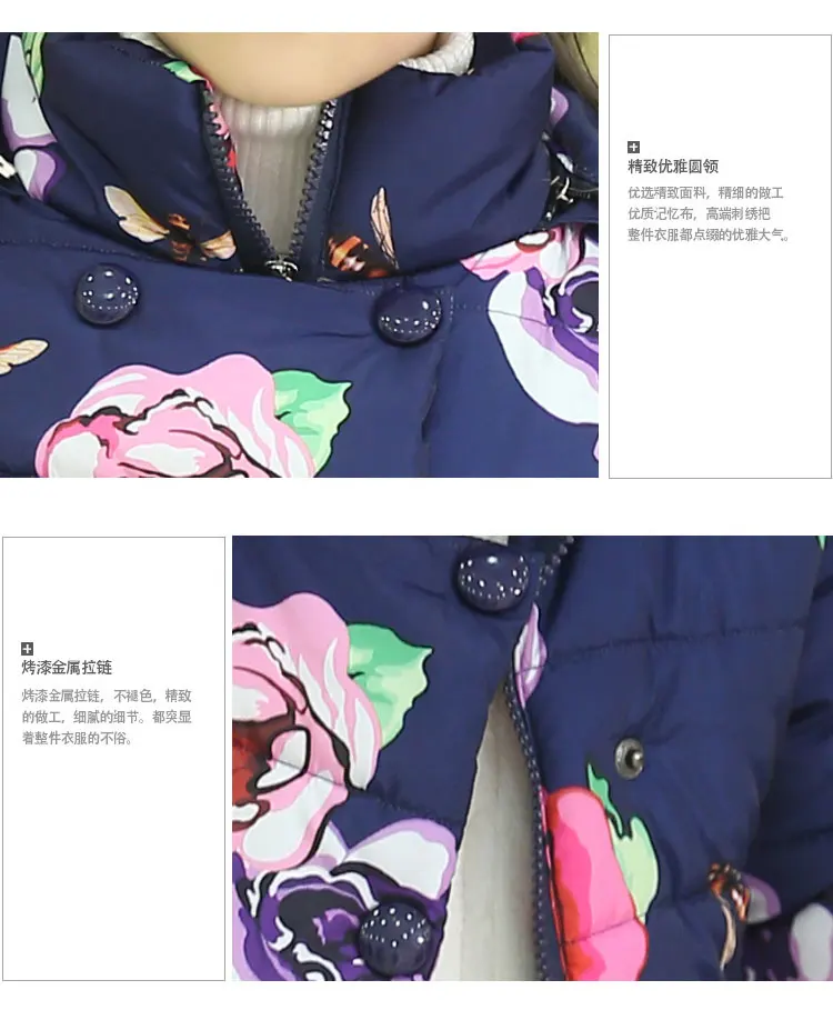 Горячая Распродажа 2018 модное зимнее пальто средней длины для девочек детская