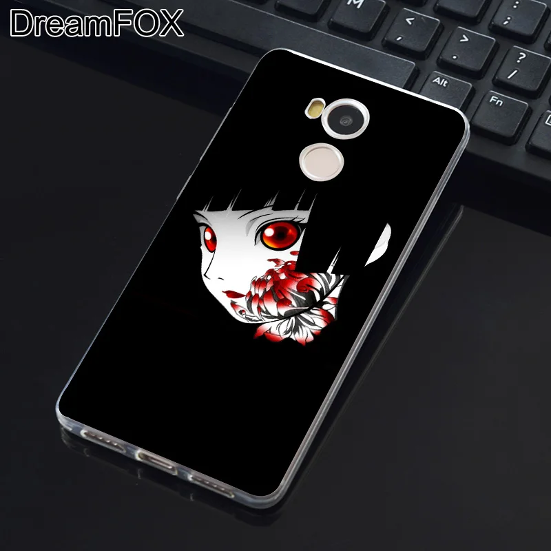 DREAMFOX K011 Ai Енма Hell Girl Мягкие TPU силиконовый чехол для Xiaomi Redmi Note 3 4 5 плюс S 4A 4X 5A Pro