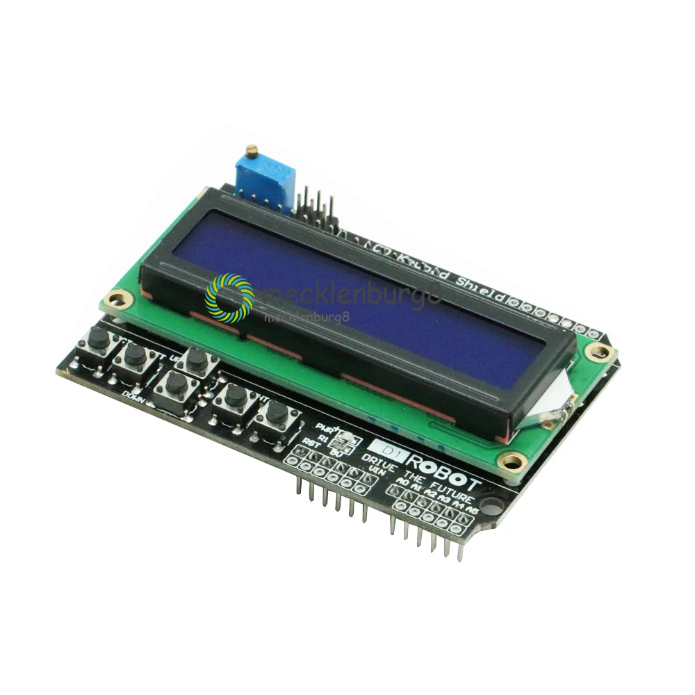 1602 ЖК дисплей с клавиатурой модуль дисплея для Arduino ATMEGA328 ATMEGA2560 Raspberry Pi UNO Blue