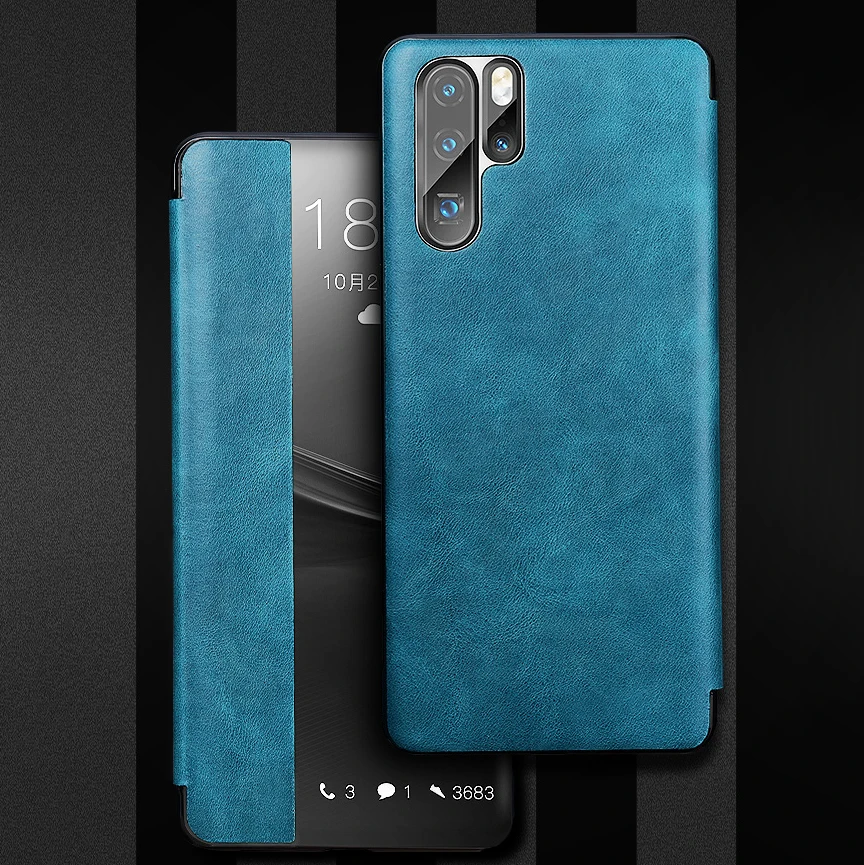 Xoomz Модный чехол из натуральной кожи с откидной крышкой для huawei P30 с розничной посылка с первым слоем из воловьей кожи, крышка для huawei P30 Pro