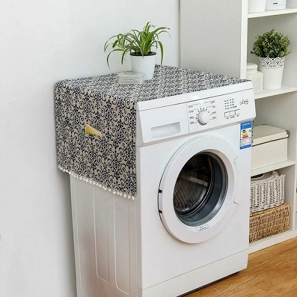 C 55X130cm 30*90 см/55*130 см домашний тканевый пылезащитный чехол многофункциональные пылезащитные крышки с карманом холодильник стиральная машина микроволновая печь - Цвет: C 55X130cm