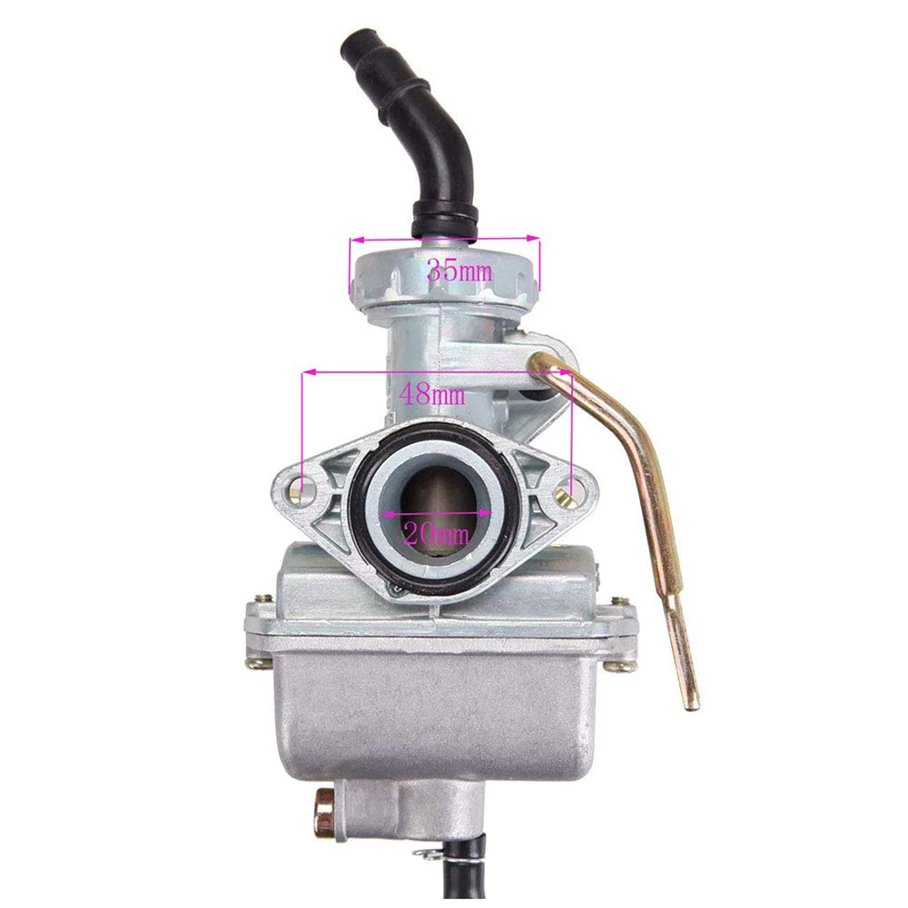 Масляный карбюратор PZ20 КАРБЮРАТОР подходит для 49cc 70cc 90cc 100cc 110cc 125cc Coolster NST Chinese ATV |