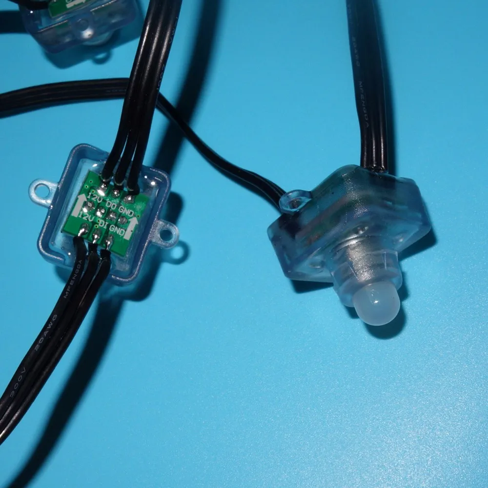 100 шт./компл. квадратный DC12V адресуемый WS2811 Светодиодный умный пиксельный узел RGB