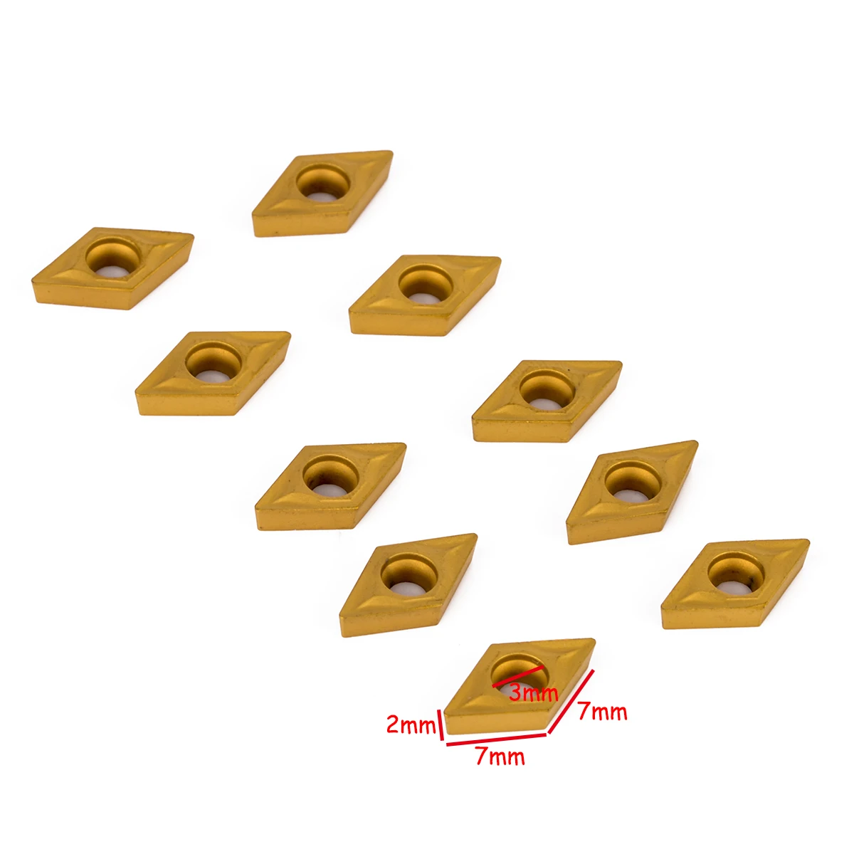 10 шт. набор пластин для токарного станка DCMT070204 YBC251|carbide insert set|carbide insertslathe turning |