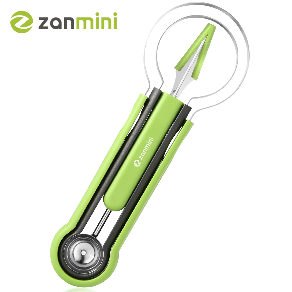 Zanmini 4 in 1 Дыня Баллер фруктовый совок набор фруктовая овощерезка рыть целлюлозы
