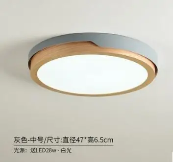 M- grey-white light Светодиодный потолочный светильник в скандинавском стиле, потолочный светильник для спальни, столовой, гостиной, деревянной кухни - Цвет корпуса: M- grey-white light