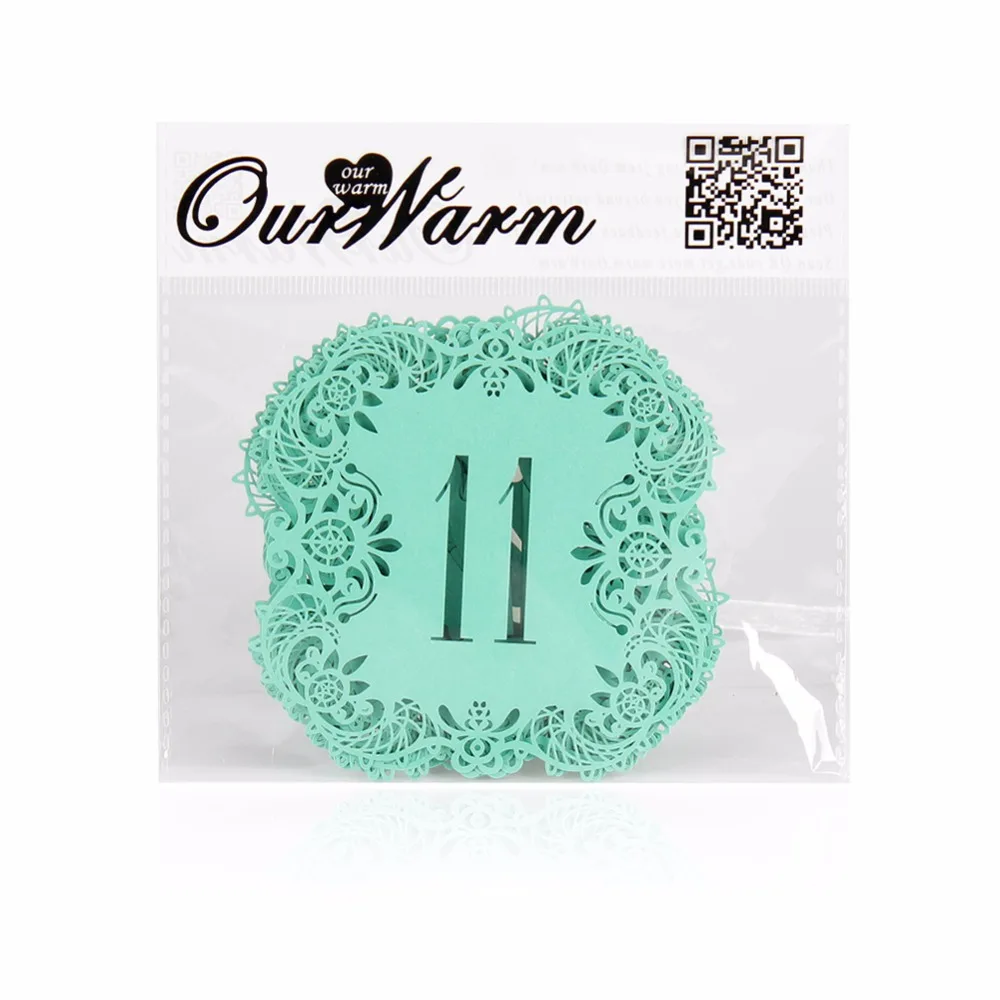 Ourwarm 10 шт. Свадебный номер сиденья полый лазерный разрез карты Номера для гостей винтажная Свадебная вечеринка украшение стола