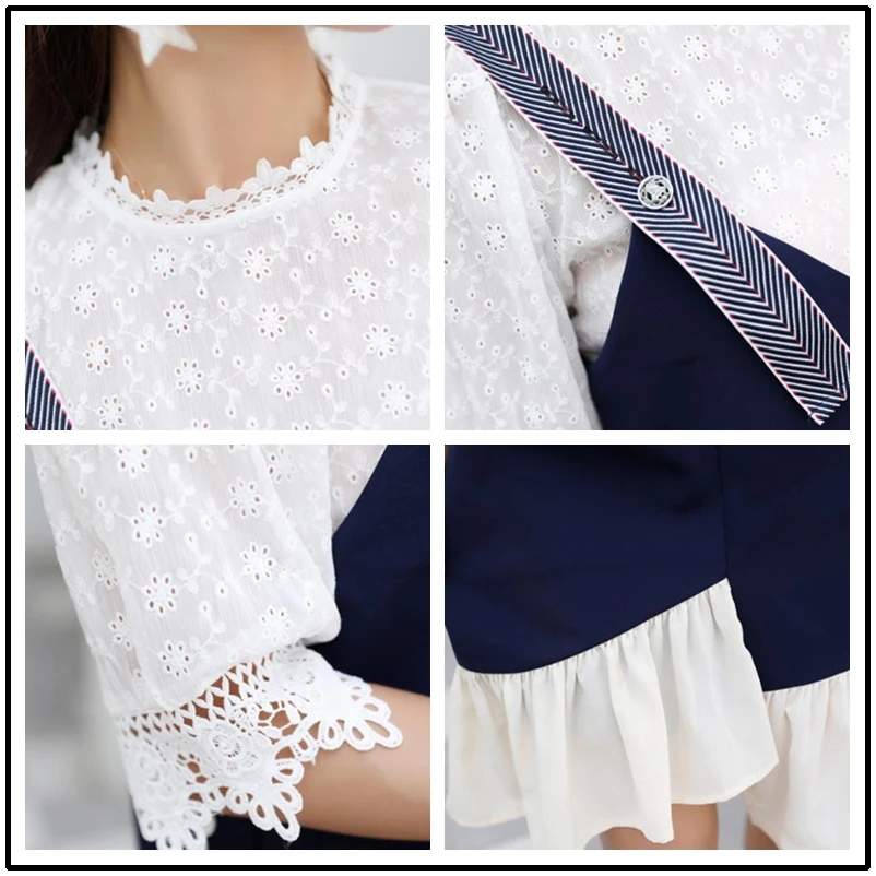 Однотонная одежда рубашка с вышивкой нерегулярные слинг юбки ансамбль роковой