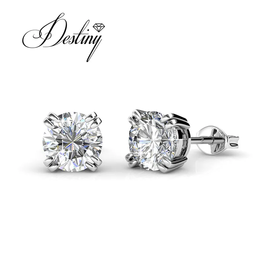 Destiny Jewellery Модные женские серьги 2018 украшенные кристаллами от Swarovski DE0283|earrings with