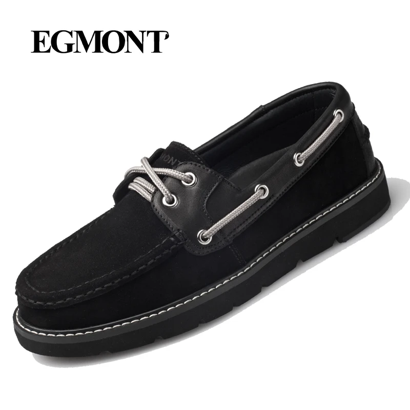 Egmont/черная однотонная мужская повседневная обувь для вождения на сезон