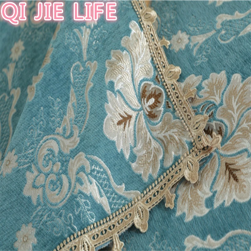 1 Piece Sofa Cover Jacquard Chenille Lace Anti-slip Towel Europe Style Covers For Living Room 18cm Edge | Дом и сад