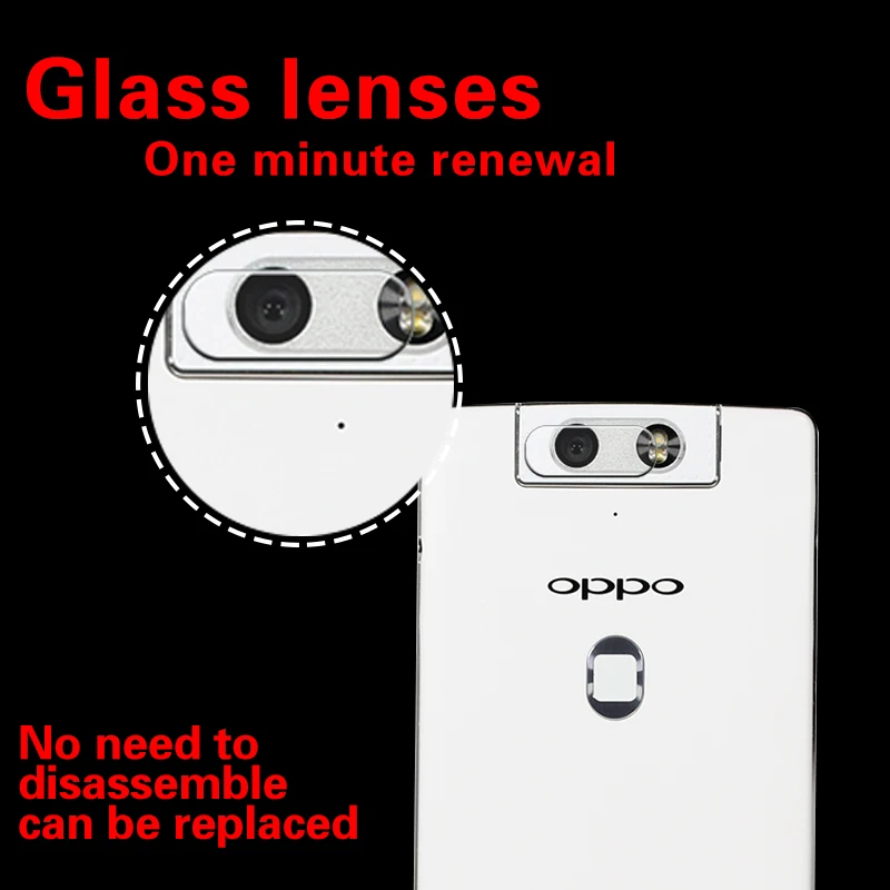 HD Back Camera Lens Screen Protector For OPPO N3 N5207 Protective Flim Tempered Glass High Transparency With Cleaning Cloth | Мобильные