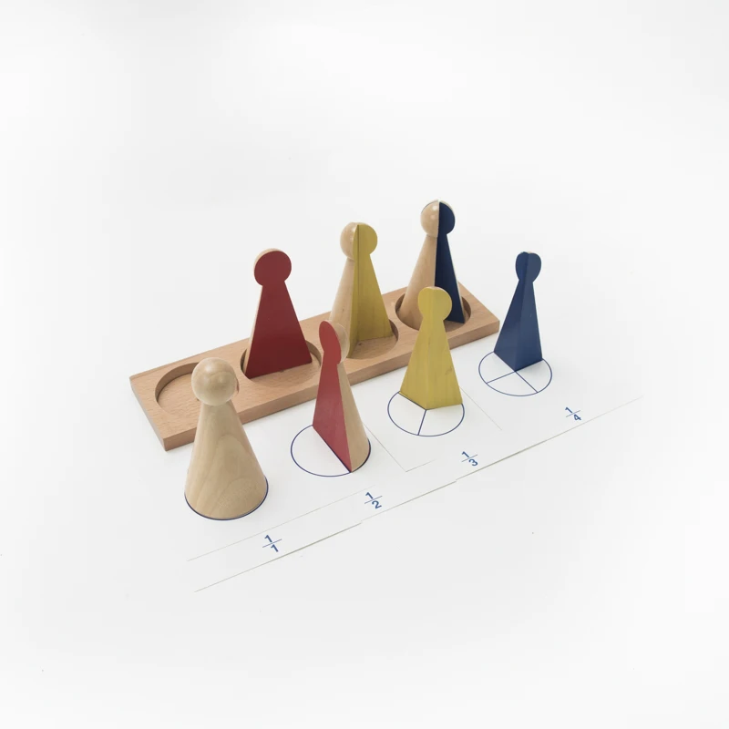 Детская игрушка Монтессори большая фракция Skittles с подносом дерево для