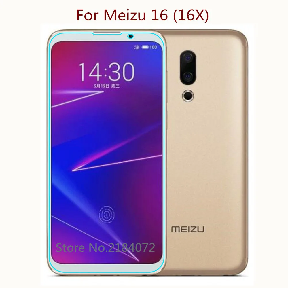2 шт. 9H 2.5D Защитное стекло для экрана Meizu 16 (16X) Закаленное смартфона Защитная