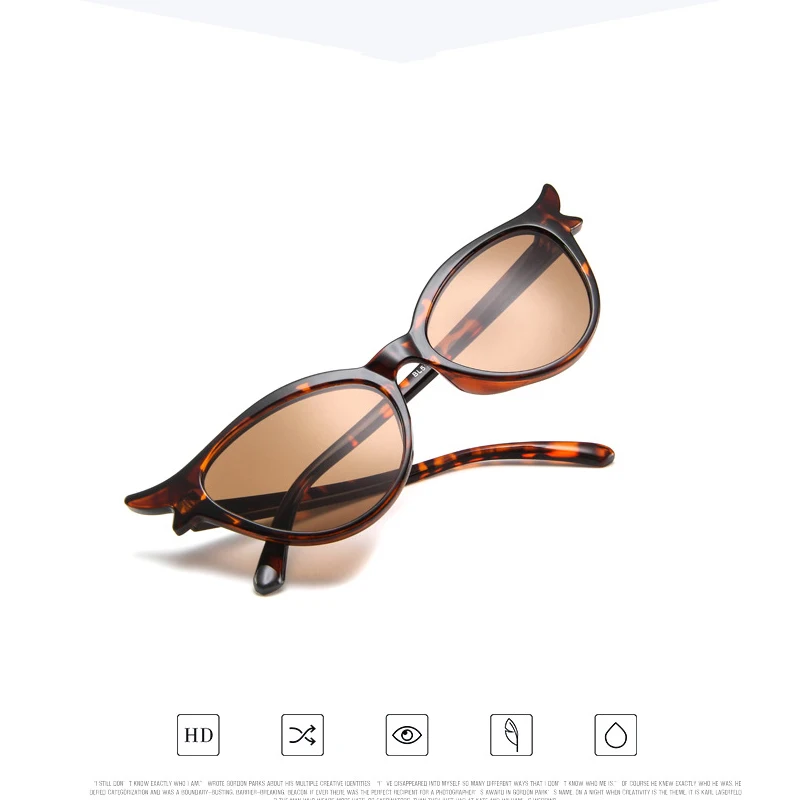 Женские леопардовые солнцезащитные очки Cat Eyes популярные цветные сексуальные